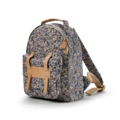 Backpack MINI & Vattenflaska Set - Blue Garden