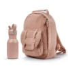 Backpack MINI & Vattenflaska Set - Pink Bouclé