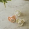 Binky Bow Silikon 0-6 m - Misty Pink