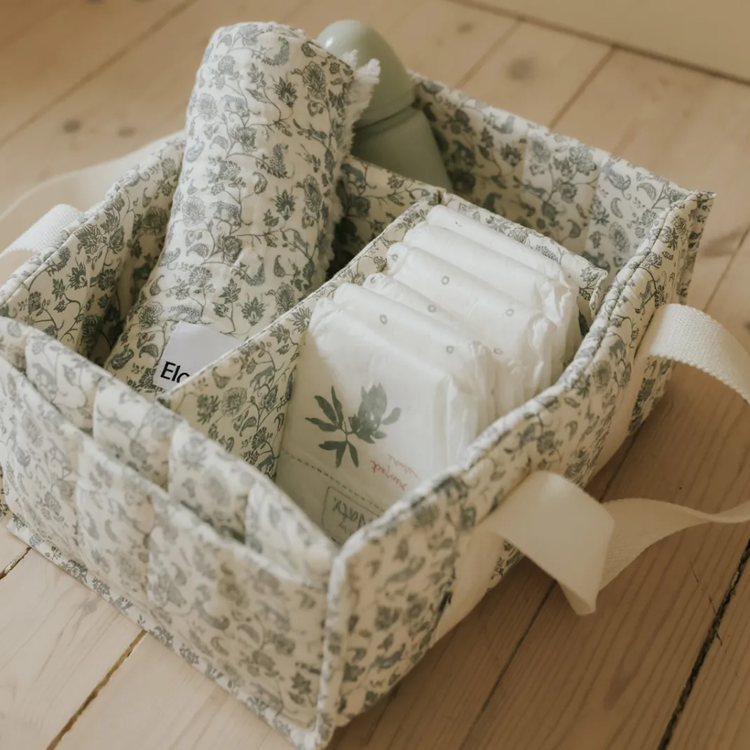 Diaper Caddy - Garden Leo Toile