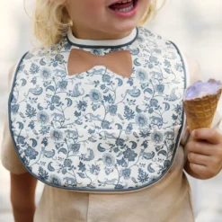 Haklapp & Silikonskål Set - Garden Leo Toile