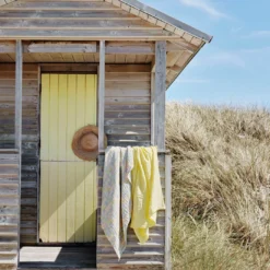 Krinklad Filt - Sunny Day Yellow