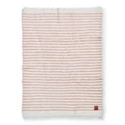 Pälsmjuk Stickad Filt - Faded Rose