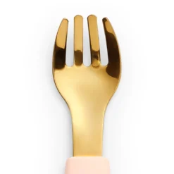 Silikontallrik med bestick - Rosy Bow
