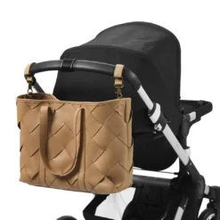 Skötväska Braided Leather - Caramel Brown