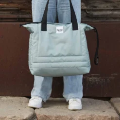 Skötväska Quilted - Pebble Green
