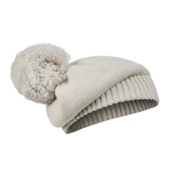 Stickad Basker - Creamy White