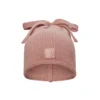 Stickad Mössa - Rosy Bow